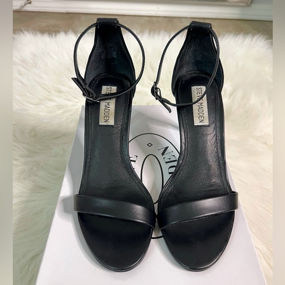 Steve Madden STECIA Black Stiletto Sandals - Size 7 - Picture 4 of 13